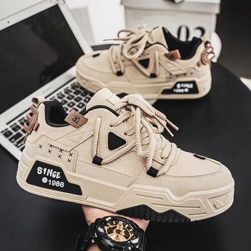Spring Men's Shoes New Fashion Low-Top Board Shoes Trendy Matchable Student Sports Shoes Casual Korean Style Men's Fashion Shoes