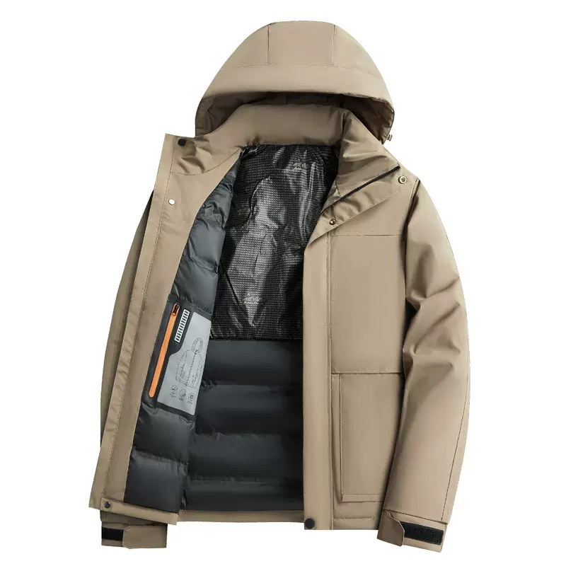 男式棉服石墨烯材质新款秋冬季加厚保暖登山服休闲日常穿搭棉外套