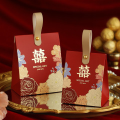 结婚喜糖盒高级感婚礼订婚喜糖盒子2025新款糖盒袋子糖果礼盒批发