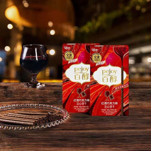 Greegao Baichun Love Heart Small Round Cake Chocolate Matcha Filled Cookie Sticks Leisure Snacks Supermarket Wholesale