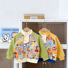 加工定制儿童外套2025秋款原田男童冲锋衣女童户外防护服外贸童装