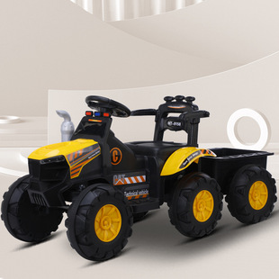 New Walking Tractor Electric Toy Car Remote Control Sittable Double Large Simulation Children's Oversized Bucket