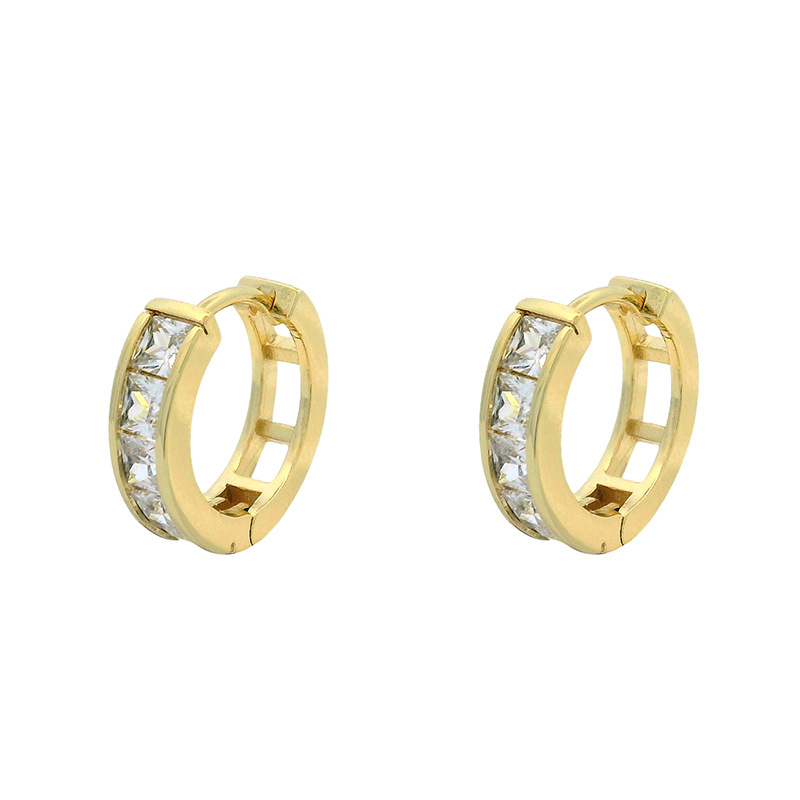 Xuping Europa y los Estados Unidos moda transfronteriza cuadrada zircon aretes geométricos aretes ligeros de lujo aretes de alta calidad personalizados para mujeres
