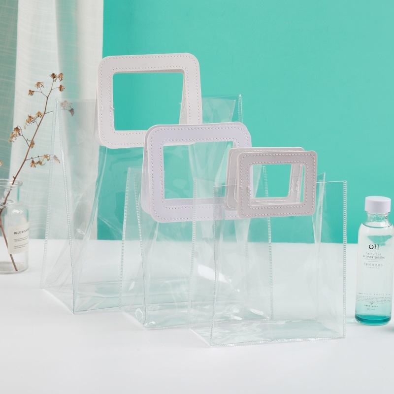 母親節禮品袋透明手提PVC塑料ins包裝禮物袋創意伴手禮購物袋520