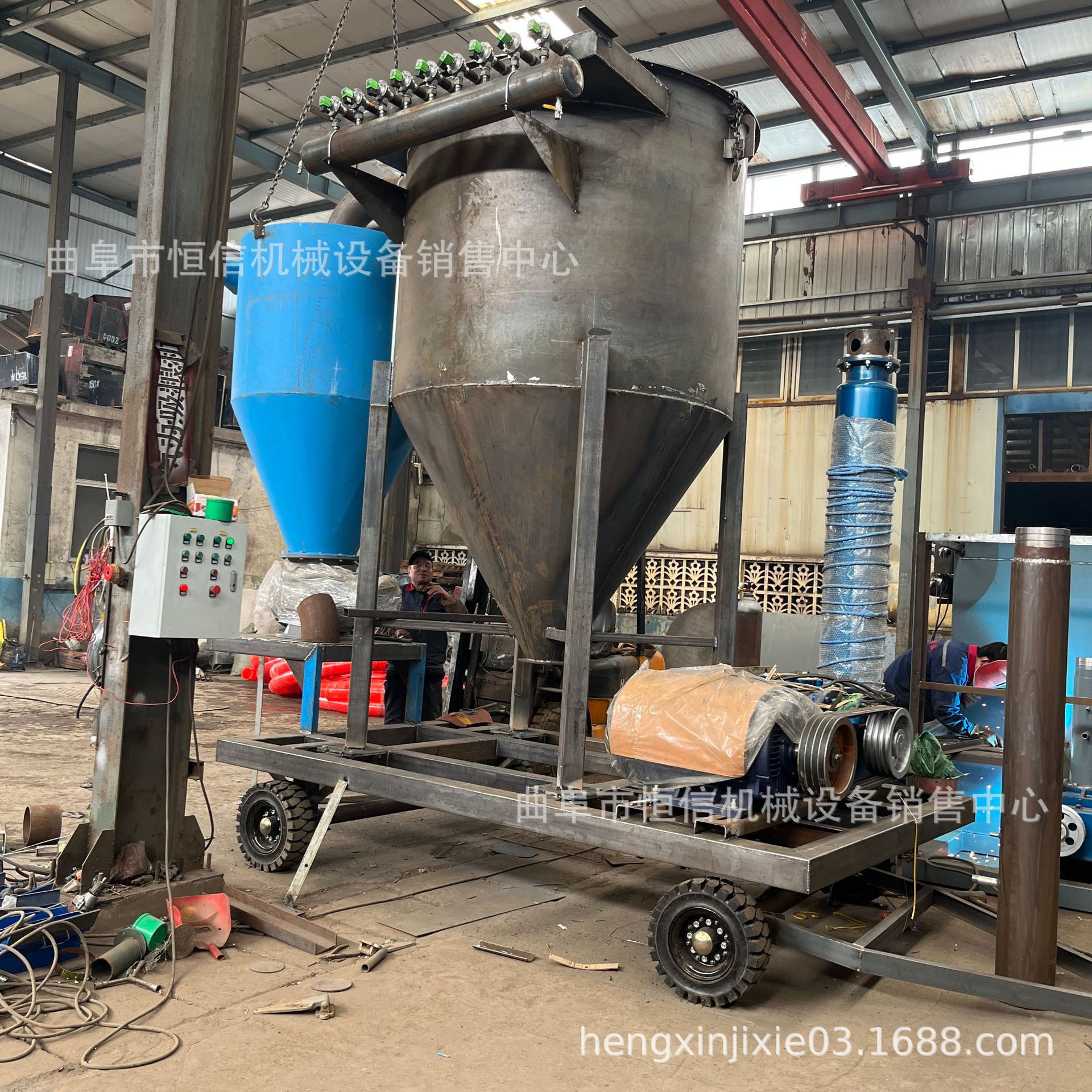 木屑锯末远距离气力输送机zcjb 生料粉末吨包气力吸料机 恒信直供