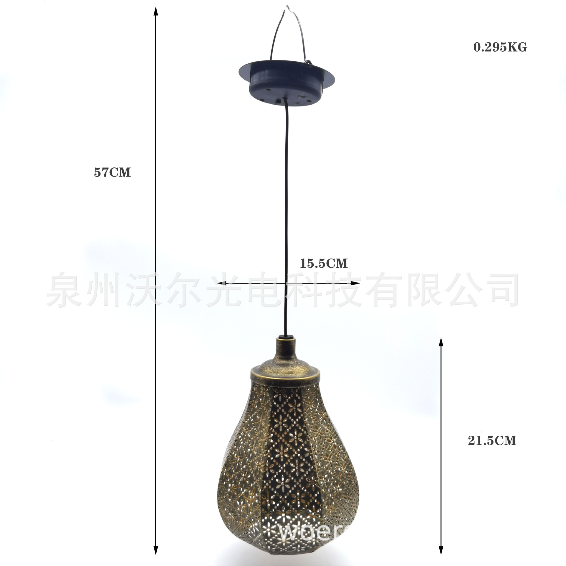 亚马逊跨境LED热销花艺镂空防水太阳能灯 庭院装饰灯草坪灯挂树灯