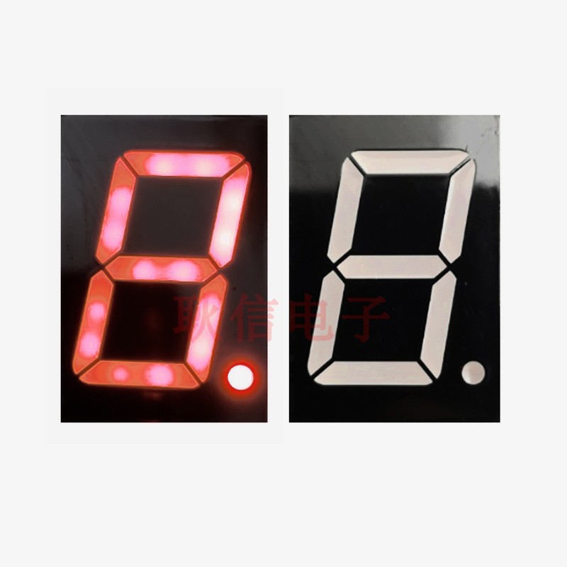 0.5寸1位红色光数码管一位5011AS共阴5011BS共阳发光数码管