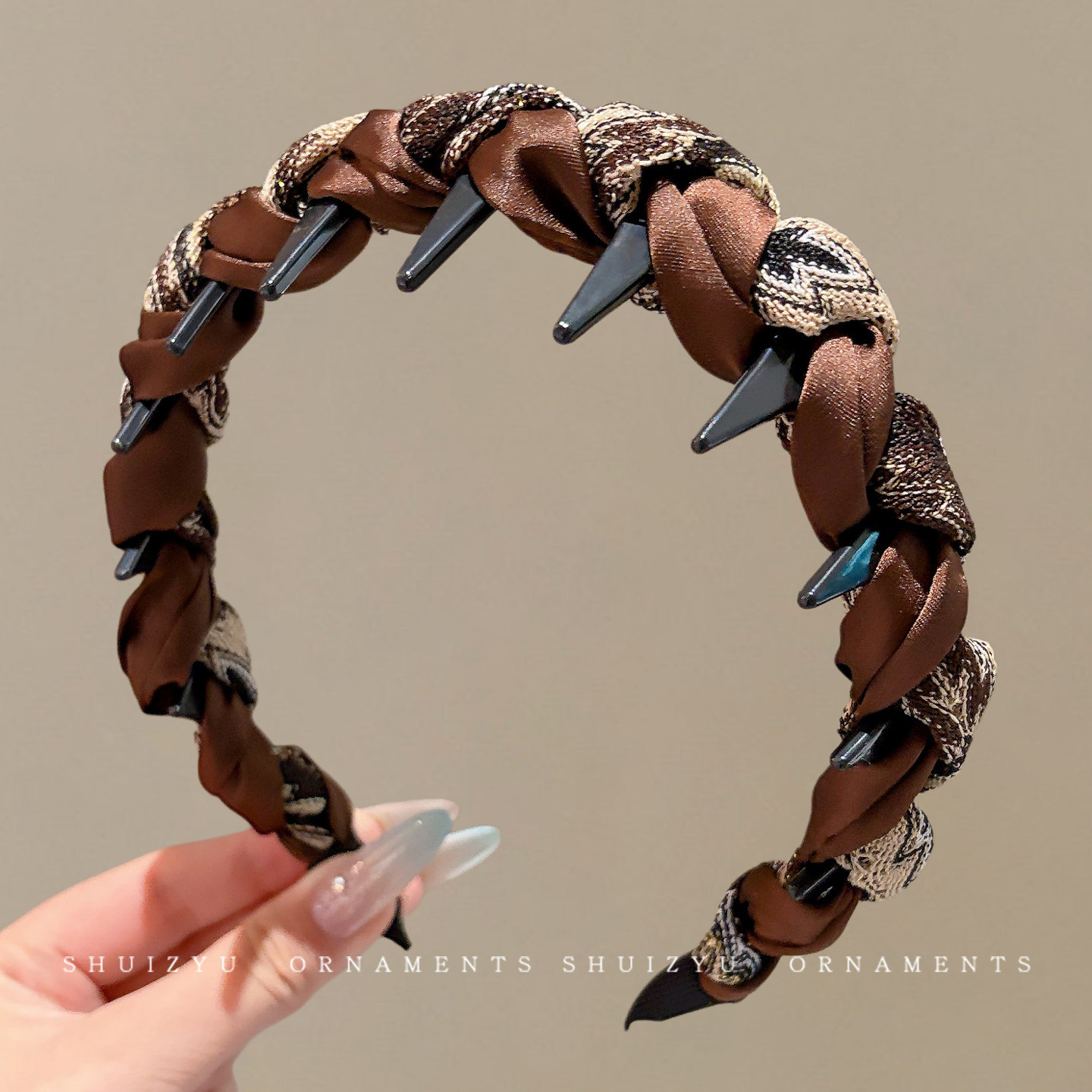 Diadema alta para mujer, nueva colección 2026, accesorio para el cabello estilo Chanel francés, elegante banda ancha para el cabello.