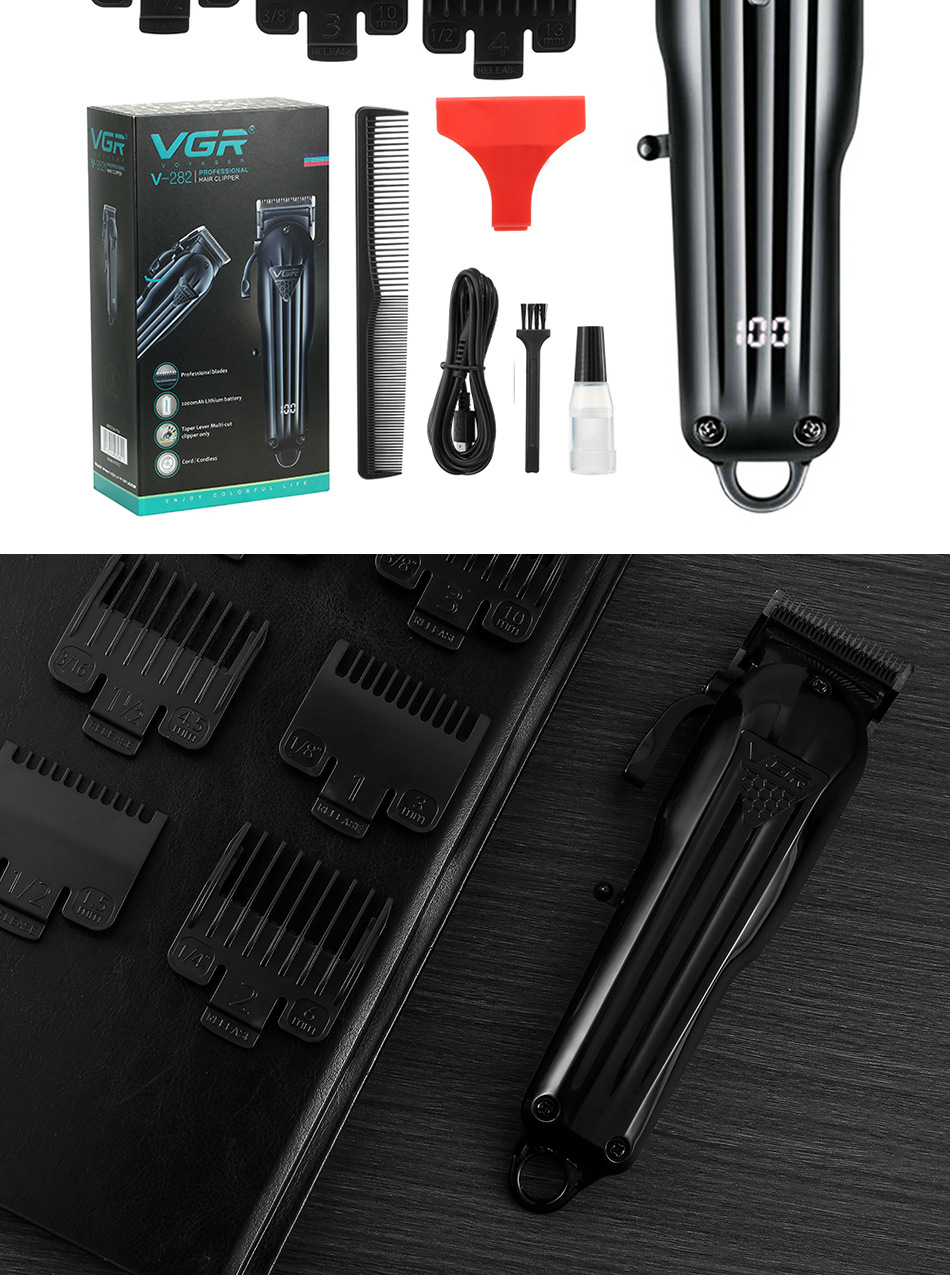 Electric Hair Trimmer Usb Rechargeable Cordless Gradient Blade_voghion.com