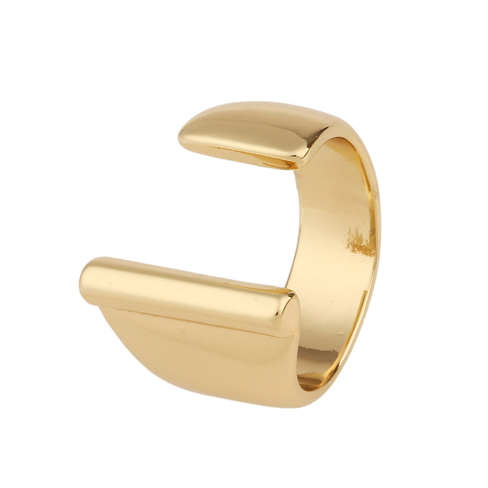 5g Weight Birthday Occasion Copper Material Letter Pattern Unisex Gender Fashion Style Fashion New Style Copper 26 English Letter Ring 20