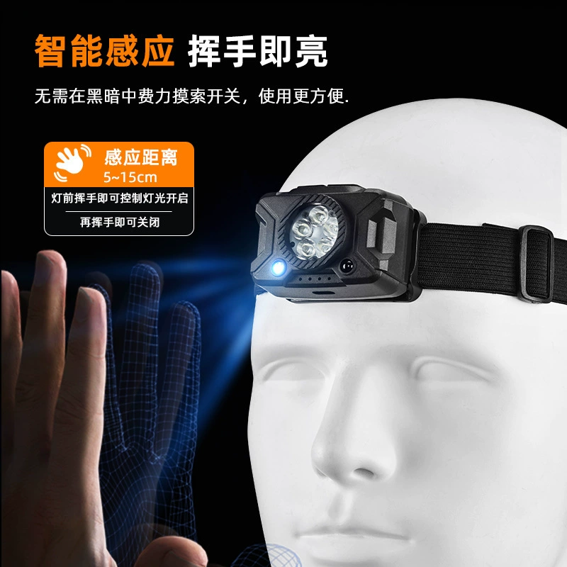 (Cross-border trading), travel universal flashlight, lithium battery, induction lantern