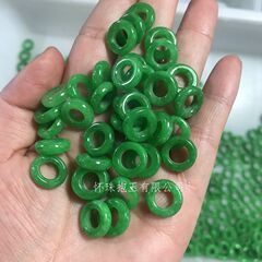 翡翠乾青鉄龍生円環玉環散珠卸売りdiy15mmアクセサリーマレー玉コイル