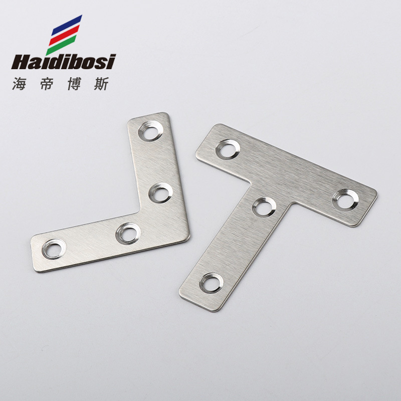 T code L type connection piece plane angle code fastener 90 degree right angle fixed angle bracket stainless steel angle code connector