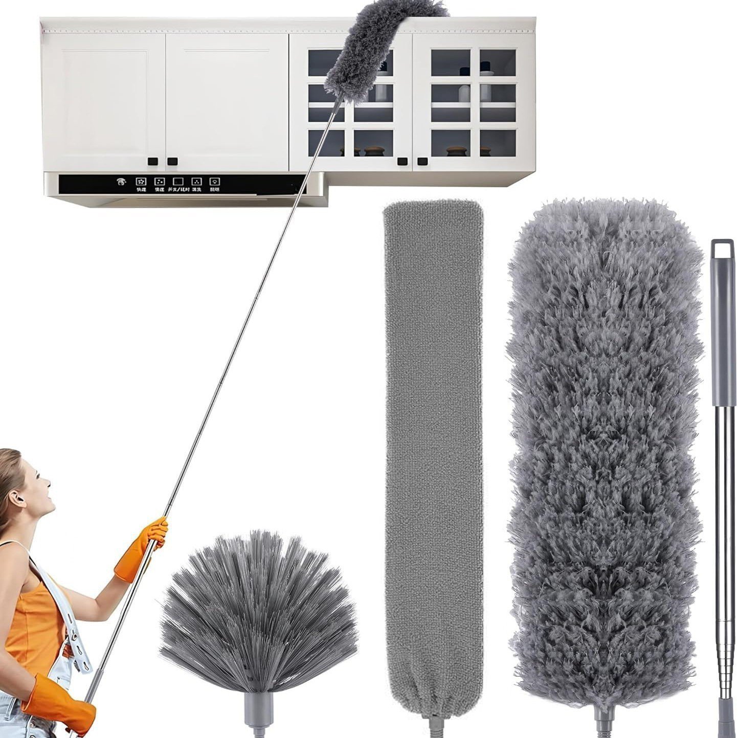 Combinación de alta altitud de fibra de limpieza de cenizas polvo pulverizador de pelo de pollo, pulverizador electrostático flexible, pulverizador de polvo de Schneil, cepillo de polvo de separación image 39