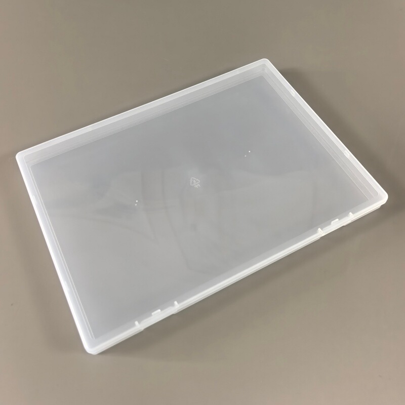 Transparent Rectangular Flat Box B5 Document and Receipt Storage Box with Flip Cover, Jewelry and Stationery Packaging Box, Height 1.7cm