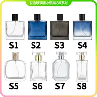 Плоский квадрат 30ml50m50 ml100 ml пустой стеклянный флакон духи с байонетом градиент лазурный крокодил распылитель