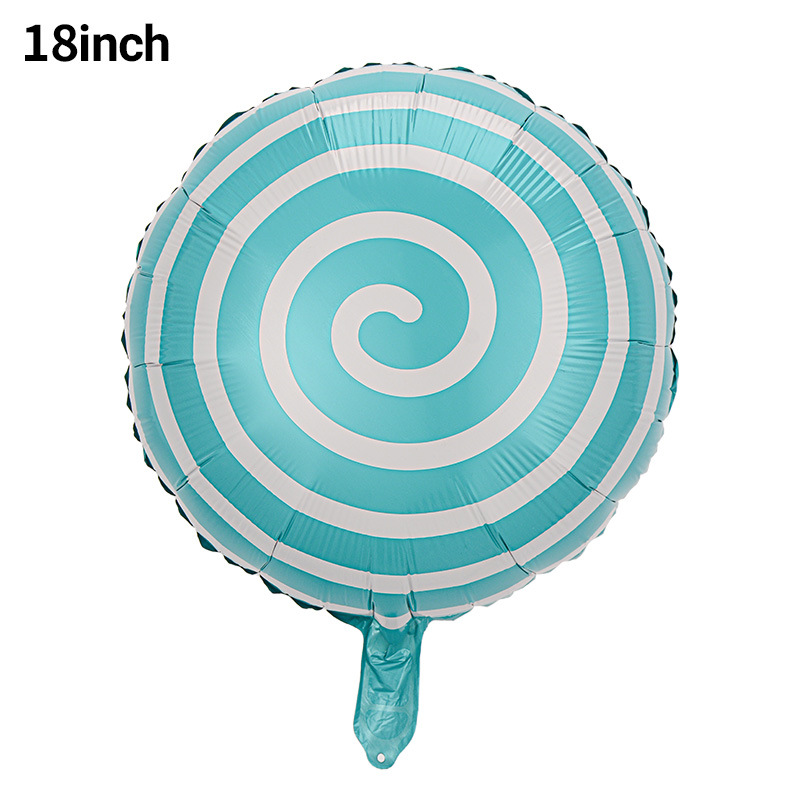 18 pulgadas dulces molino de viento globo de película de aluminio fiestas de cumpleaños de niños molino de viento diseño de globo al por mayor