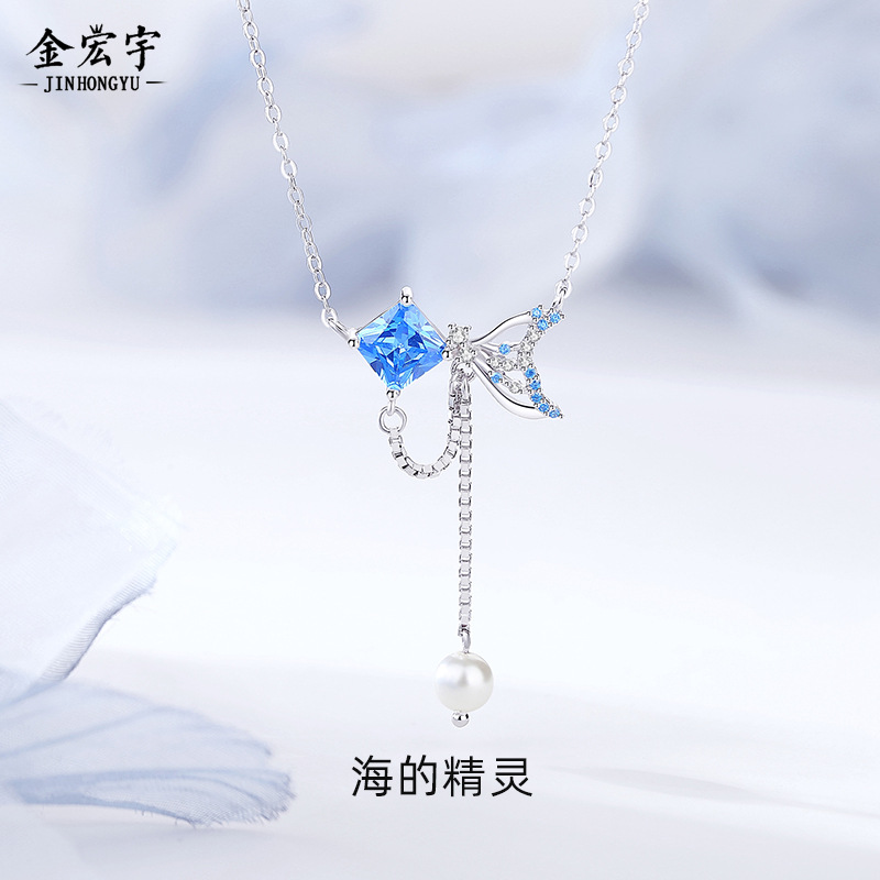 Genuine summer necklace from pearl