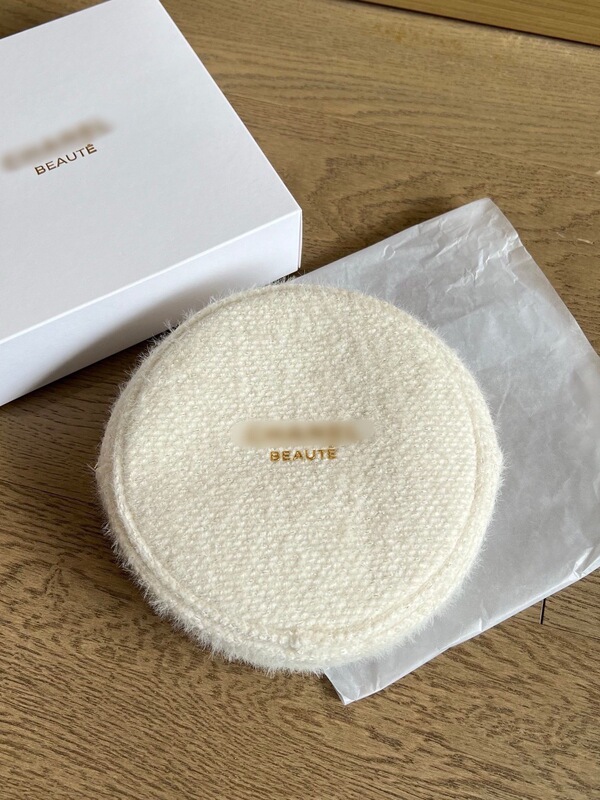 クリスマス限定 VIP ベルベットバッグ X スノーフレークバッグテーマ ラウンドケーキ収納化粧品バッグ ポータブル変身ラウンドケーキ|undefined