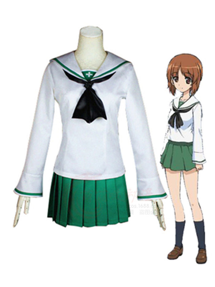 Girls Und Panzer Kansai Kasei Girls' Academy School Uniform Sailor Suit Anime Cosplay Sailor Suit