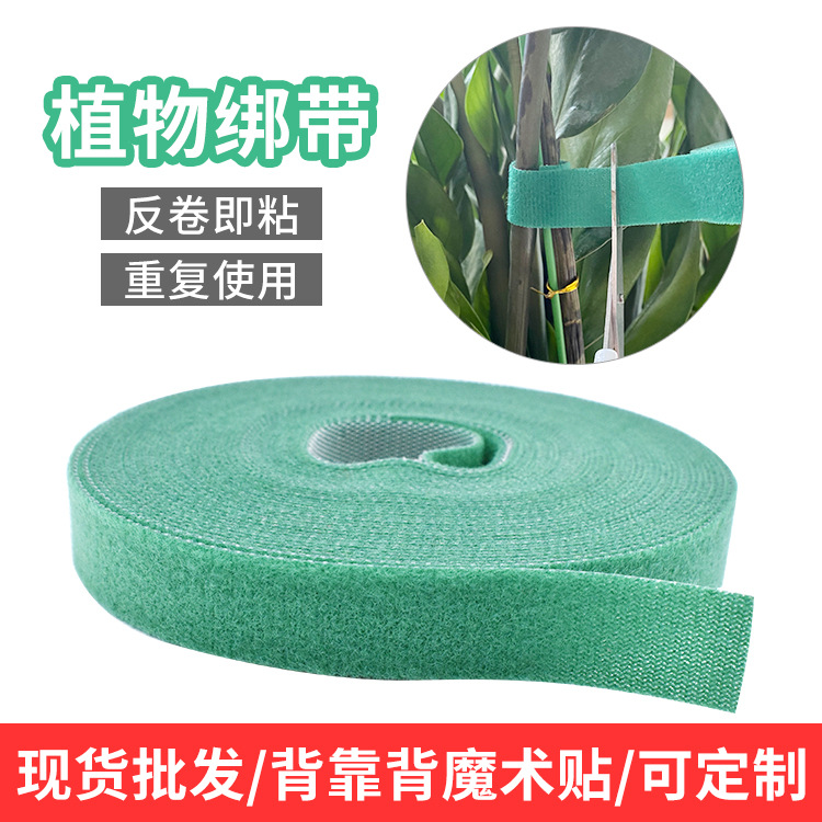 批发彩色全尼龙魔术贴搭扣粘扣带 供应植物魔术贴绑带 子母粘扣贴