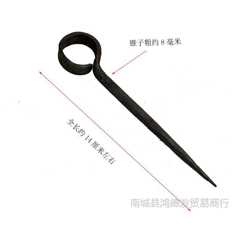 锥子铁钢锰钢锥子钢茶针纯火好茶刀茶锥铁手工锻打钻子减震弹簧