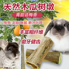 兔兔磨牙木瓜墩 龙猫兔子磨牙木瓜树桩龙猫磨牙荷兰猪磨牙棒零食