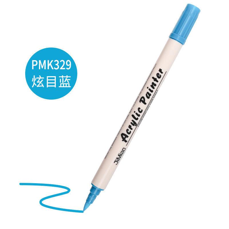 Marcador de acrílico nuevo núcleo de algodón pluma de doble cabeza 36 color marcador único al aire libre pintura acrílica acuarela pluma