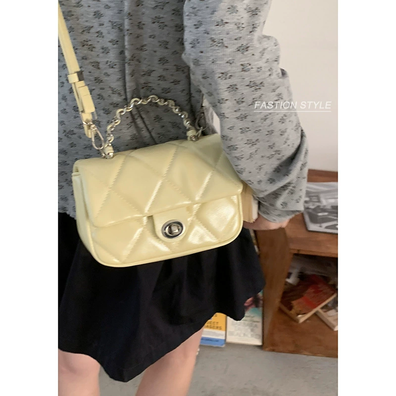 Цепь, летняя модная сумка на руку через плечо, стиль Chanel, цепная сумка, корейский стиль