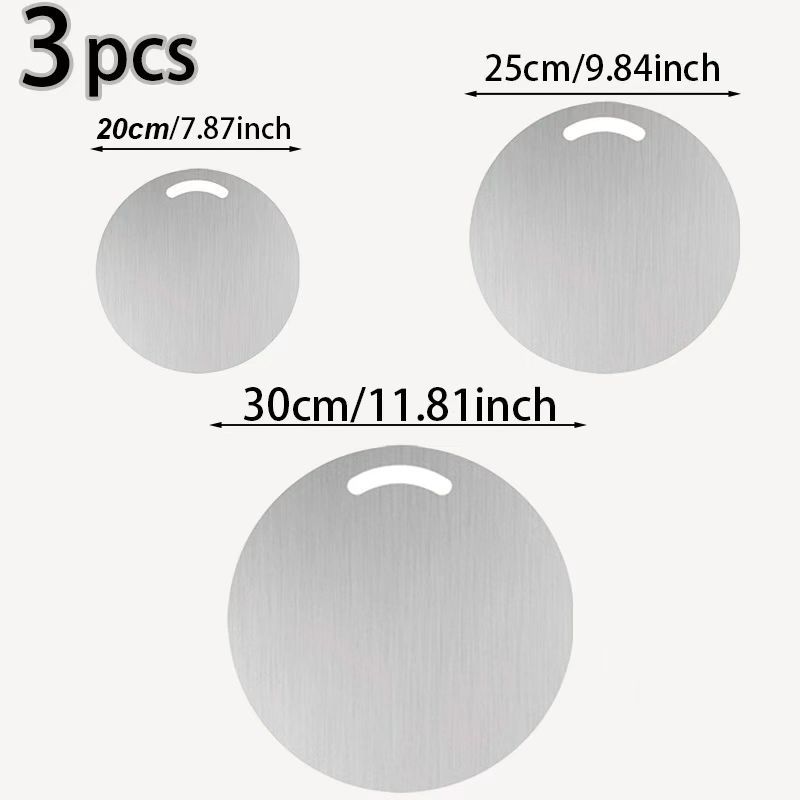 Cross-border 304 tablero de acero inoxidable antideslizante grueso tablero de corte de verduras tablero de corte doméstico tablero de corte de escritorio grande tablero de corte