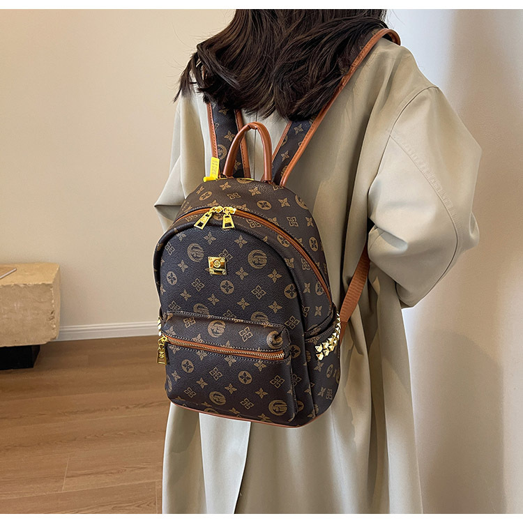 Zaino donna stile urbano minimalista zainetto casual jacquard_voghion.com