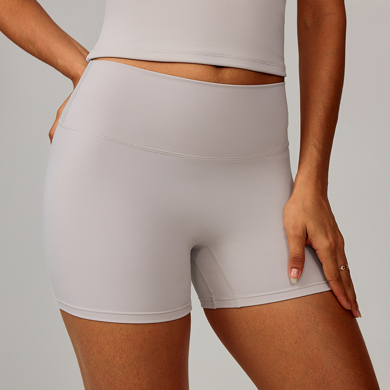 Explosiones transfronterizas europeas y americanas, pantalones cortos de yoga apretados, cintura alta, caderas, pantalones de gimnasio para correr 8519