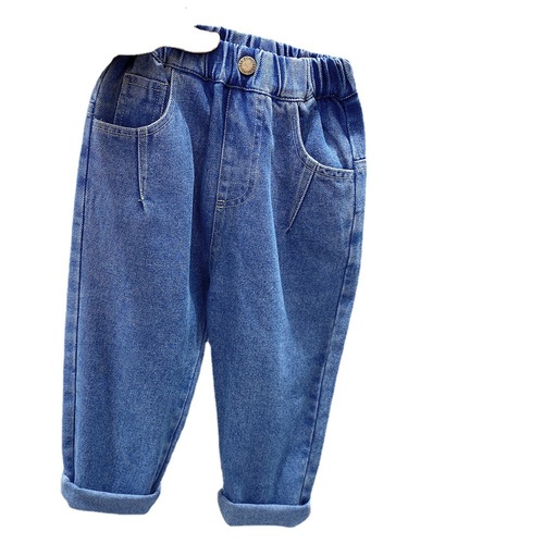 Boys' Korean style pants spring and autumn  new baby and children's jeans medium and large children's autumn casual trousers trend