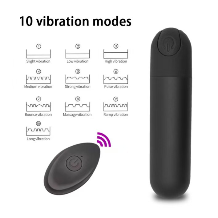 10-Frequency Wireless Bullet Vibrator, Rechargeable Mini Massager with APP Control — detail image 4