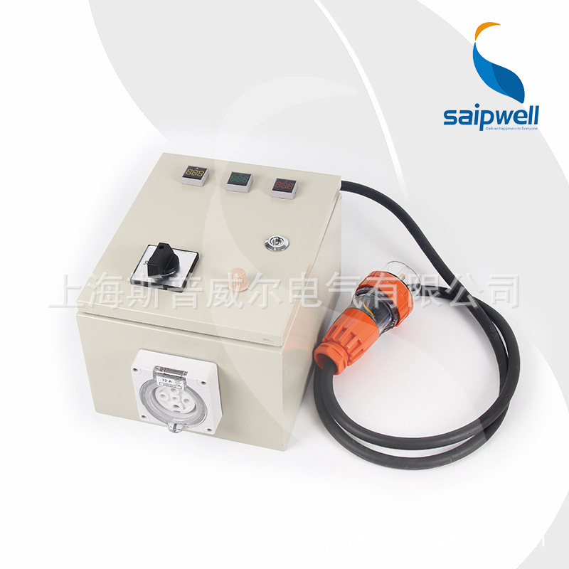 工地检修不锈钢开关箱 新能源插座接线箱 户外电源开关插座配电箱