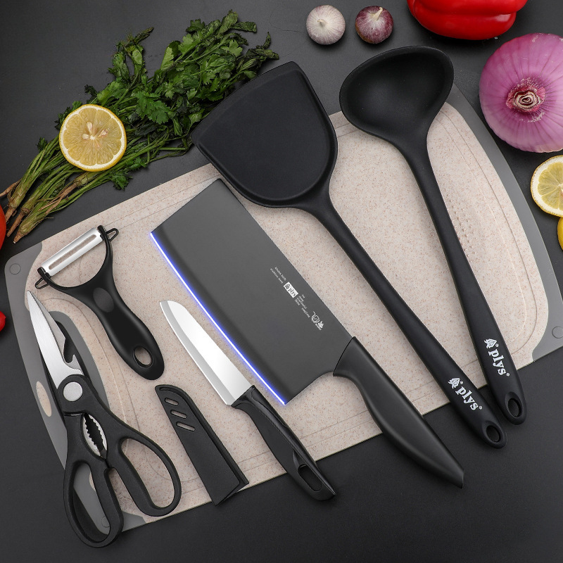 Cuchillo de cocina de corte de cocina doméstico cuchillo de cocina 2 - en - 1 cuchillo de cocina ultra rápido y agudo conjunto de utensilios de cocina de corte