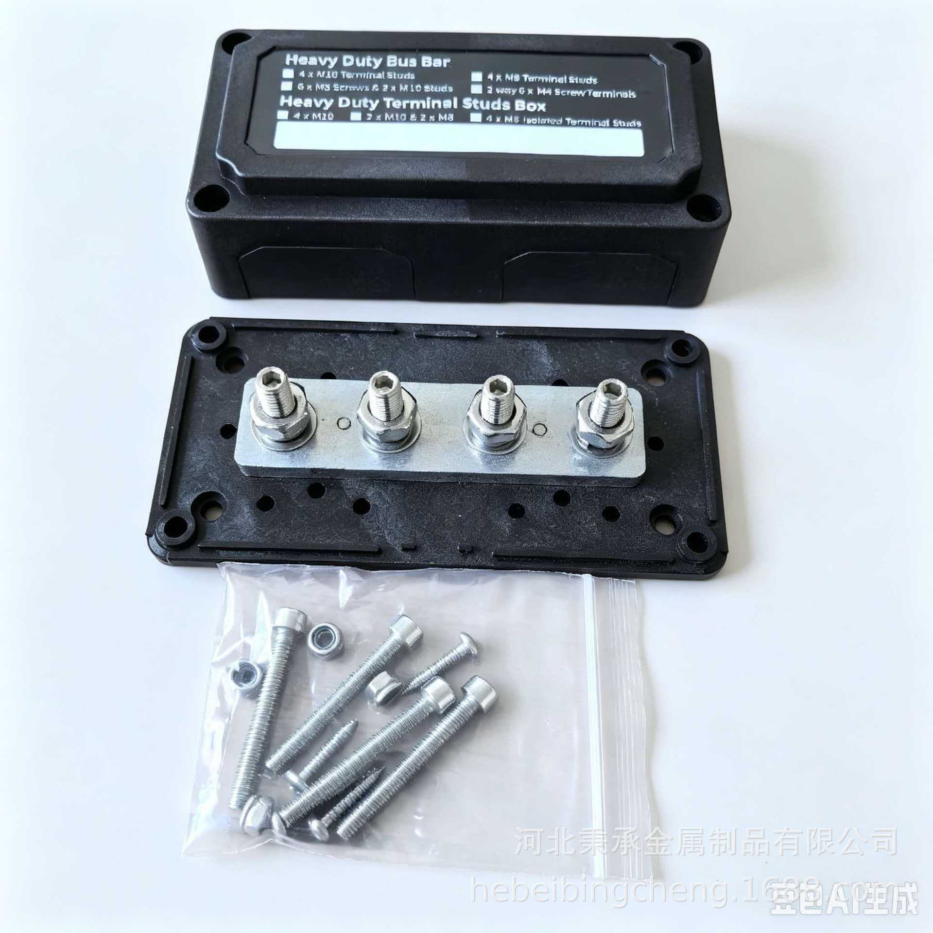 RV Yacht M8 4-way Busbar, 300A high-current 48V copper busbar, USP wiring busbar