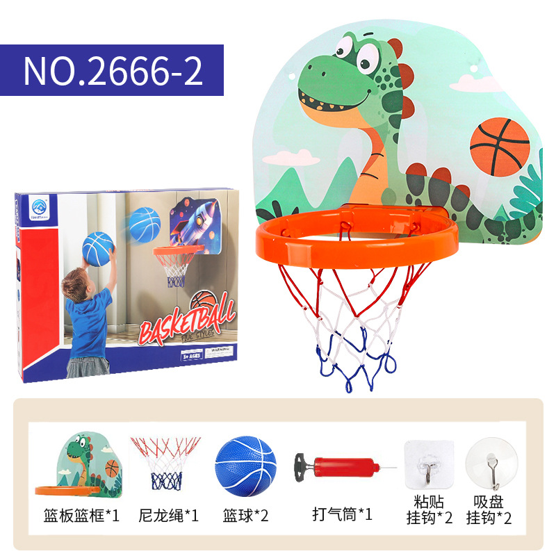 Exportación transfronteriza de ocio infantil con iluminación tipo pared tablero de baloncesto sin perforación marco juguetes deportivos interiores y al aire libre