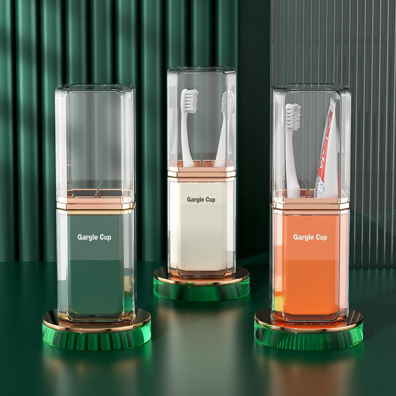 Light luxury travel washing cup mouthwash cup brush cup toothpaste box toothbrush box portable washing set storage box