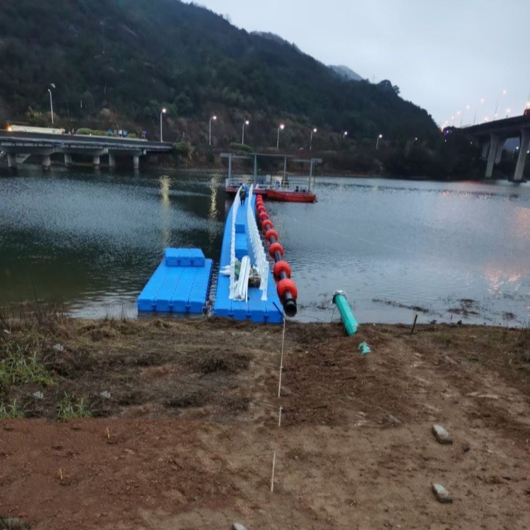 12寸管浮桶 孔径320抽砂水库抽水抱管子浮筒 海上吸沙管道浮筒