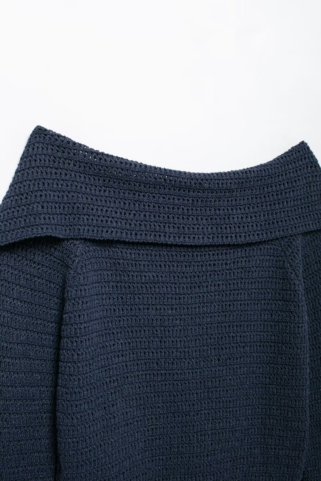 Women's clothing 2024 autumn and winter new street fashion one neck sweater knitted top_voghion.com