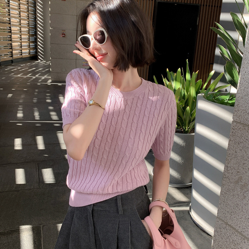 Shanghai Dan Nong Flagship Store/2026 Spring New Women's Clothing Cable Knit Polo Cardigan Two-Piece Set Shanghai Dan Nong Flagship Store/2026 Spring New Women's Clothing Cable Knit Polo Cardigan Two-Piece Set