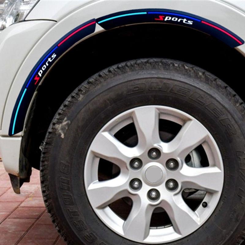 Cross-Border New Car Wheel Eyebrow Anti-Collision Strips Personalized Modified Carbon Fiber Front and Rear Wheel Eyebrow Stickers to Cover Scratches Decorative Stickers