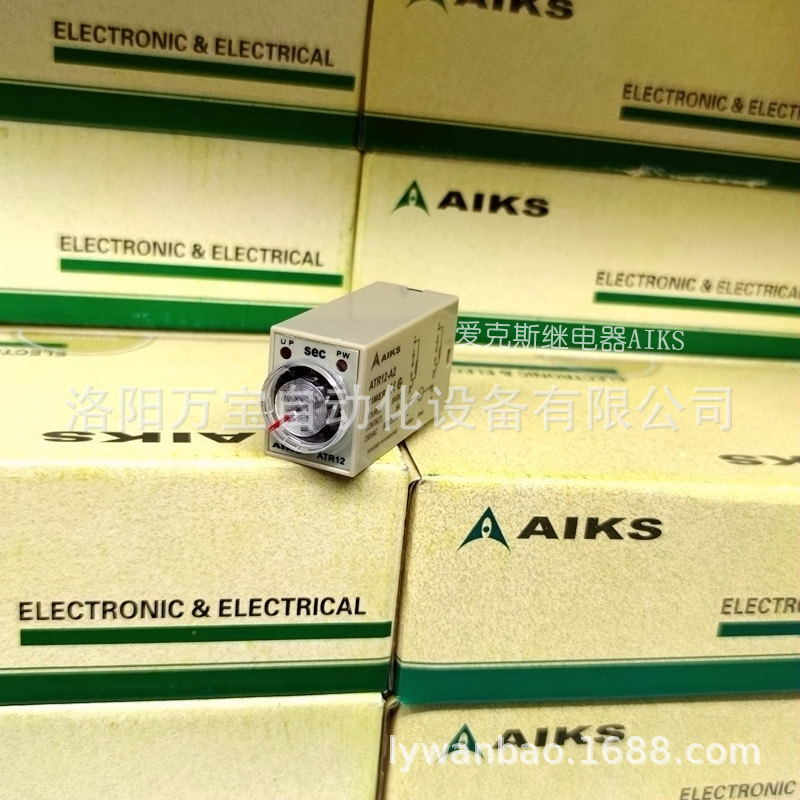 供应 AIKS爱克斯时间继电器控制器ATR12-A2 8脚 可调时间范围