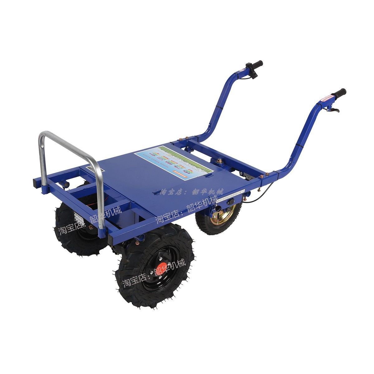 Carro de mano de tres ruedas agrícola de autobús eléctrico de pollo doméstico de transporte de doble cuatro ruedas de cría de huerto de escalada de montaña de transporte de carro