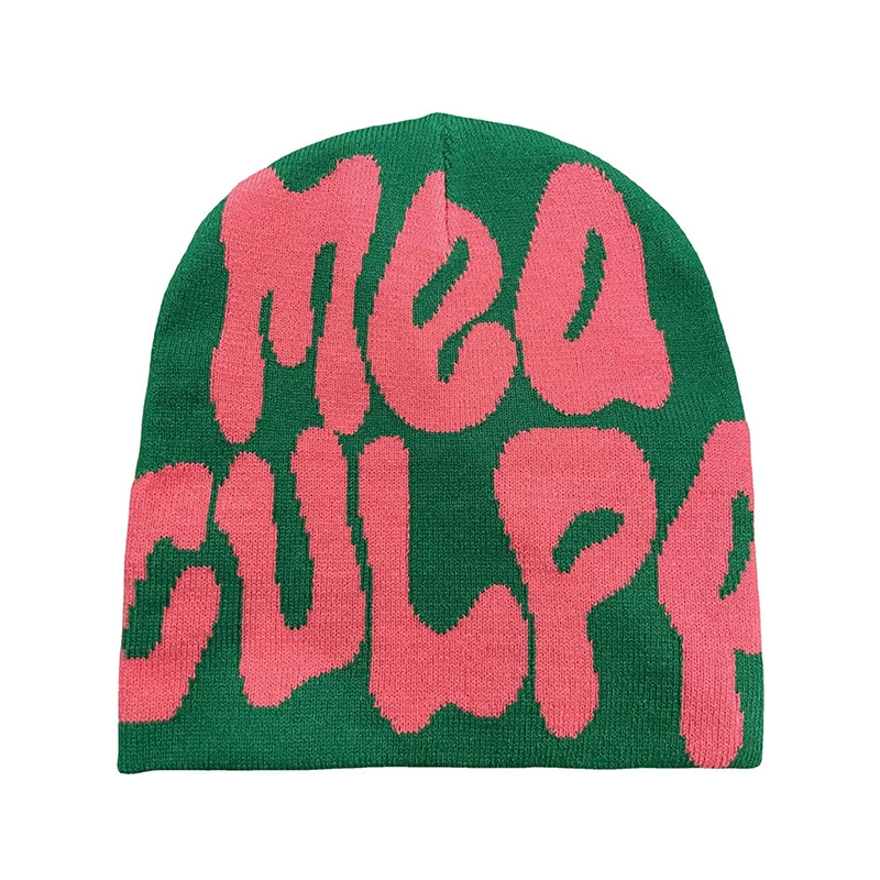 knitted winter beanie, woolen hip-hop style, unisex warm hat, multiple color patterns
