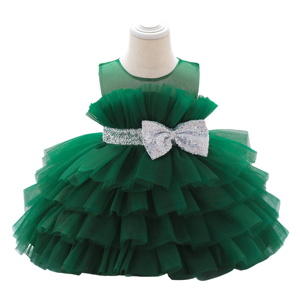 Трансграничное детское платье Платье-торт принцессы Женское детское банкетное платье на день рождения ребенка детское платье