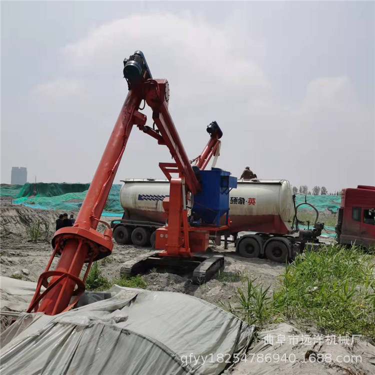 绞龙装灰机遥控水泥粉卸船机库房散灰水泥罐车装料机