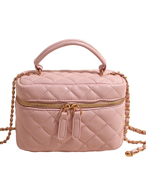 Bolso de mujer verano nuevo nicho coreano bolso de mano cuadrado de textura alta versátil bolso de cadena de diamante
