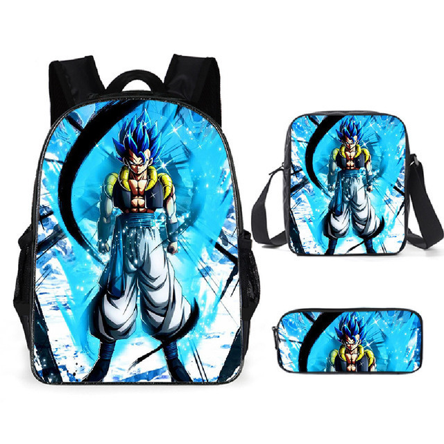 Mochila Dragon Ball de animación transfronteriza, mochila para estudiantes de Dragonball, mochila de poliéster Wukong, bolso de hombro